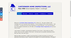 Desktop Screenshot of curtsingerhomeinspections.com