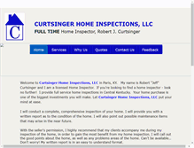 Tablet Screenshot of curtsingerhomeinspections.com